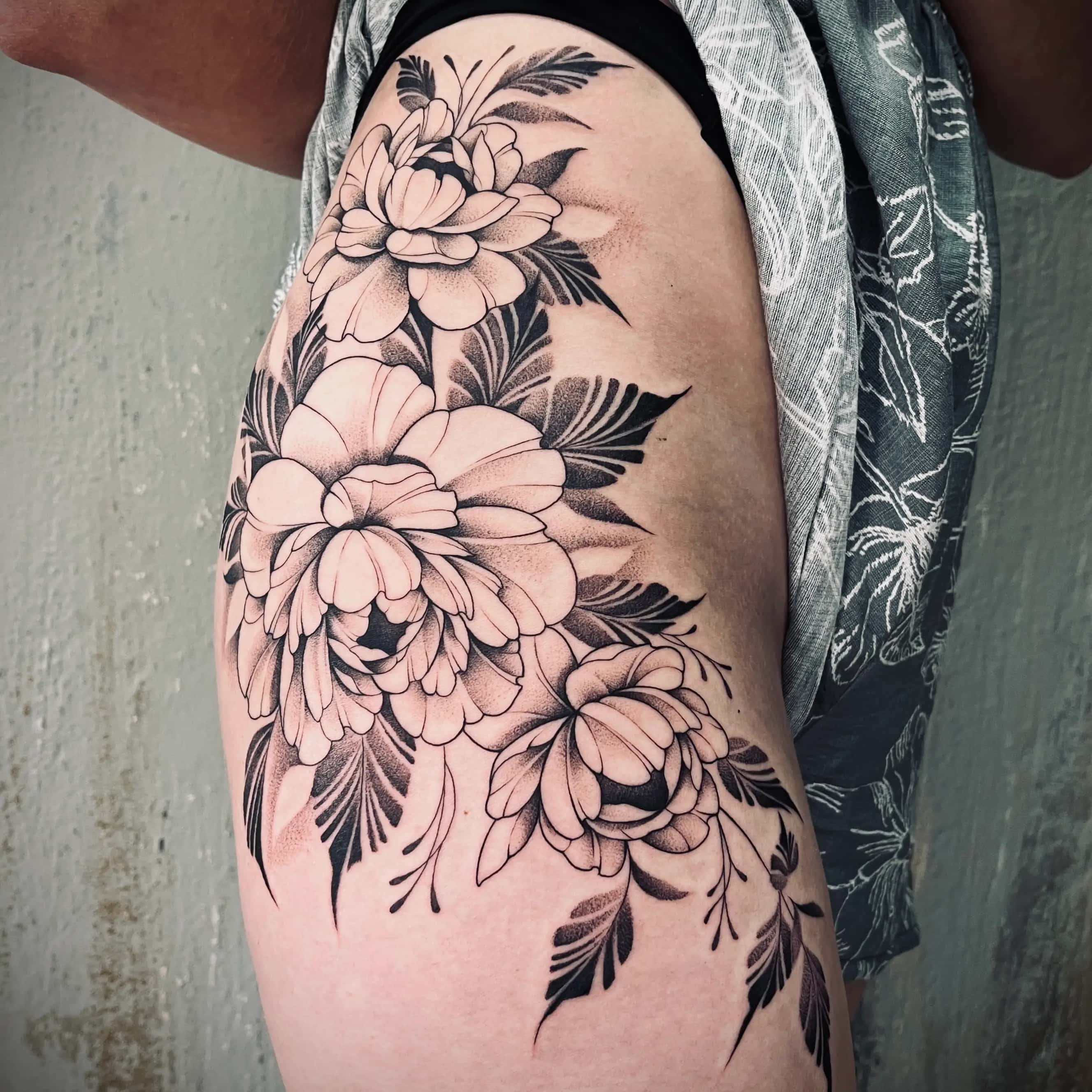Illustrative tattoo by Stöckel Tattoos