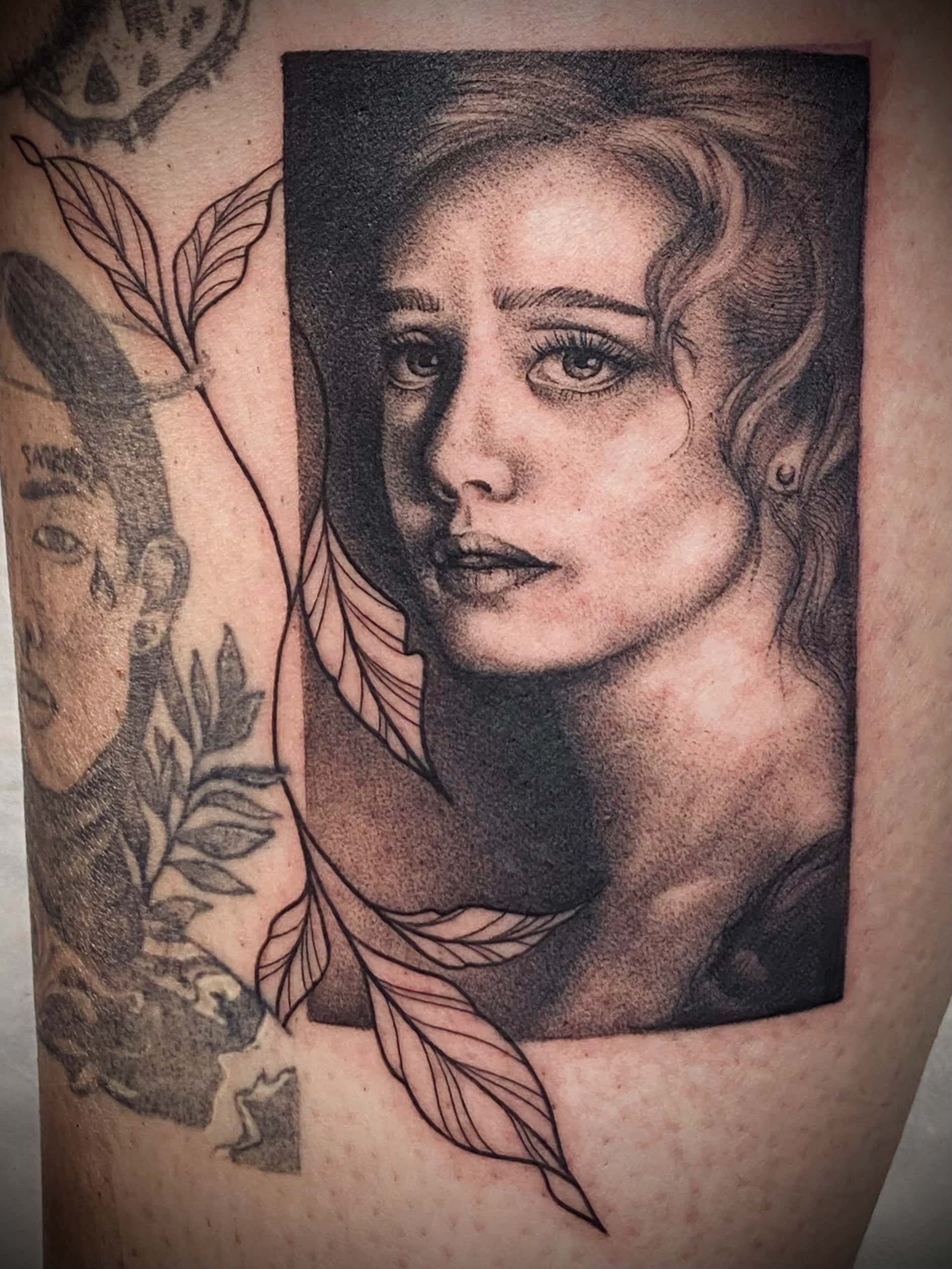 Illustrative tattoo by Stöckel Tattoos